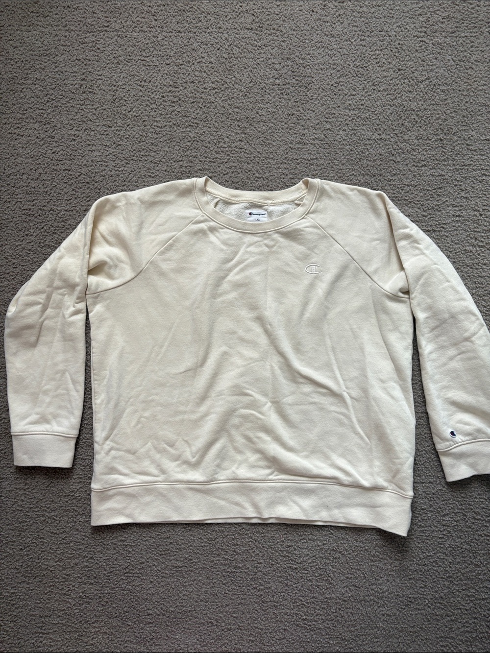 Champion Off-White Crewneck Sweatshirt